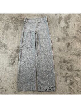 Nic + Zoe Linen Blend Straight Leg Pull On Pants Women's size 6 Trousers Slacks